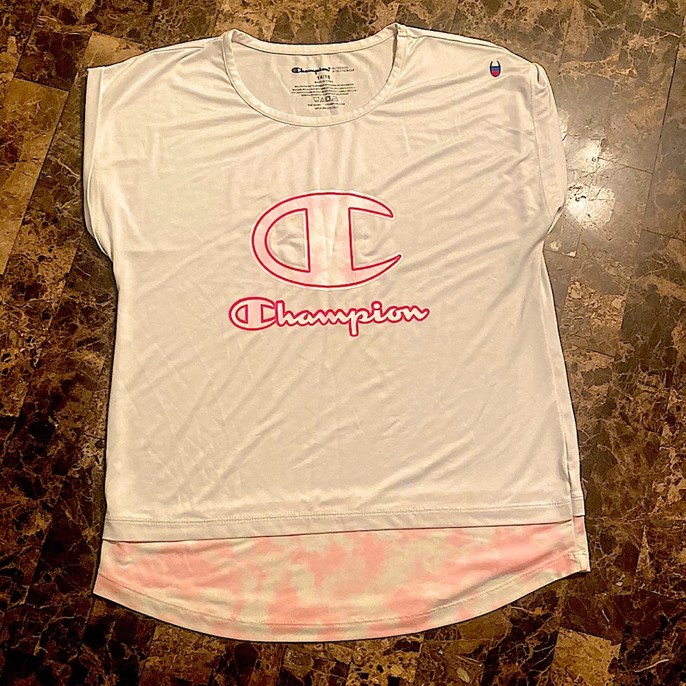Champion Pink and White Shirt . Never Worn! Great Condition